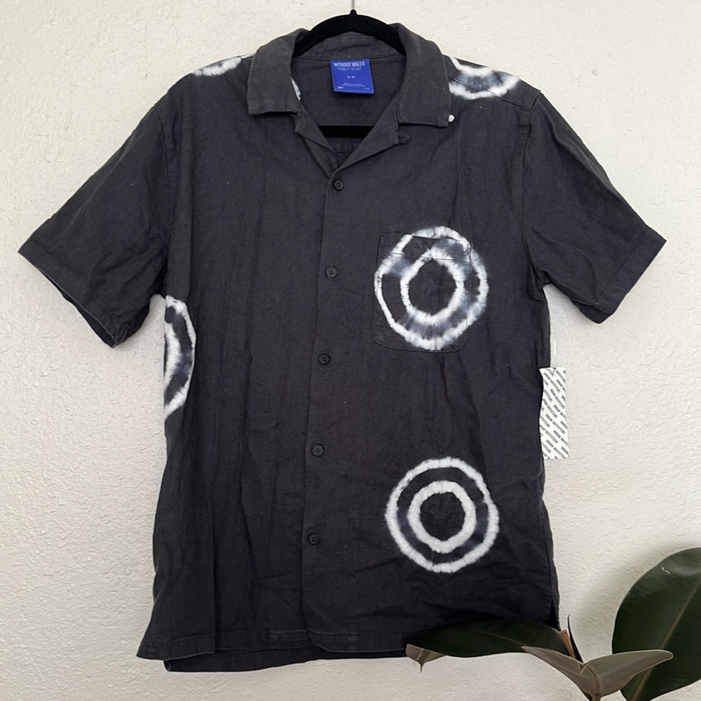 NWT Without Walls Linen/cotton Button Down